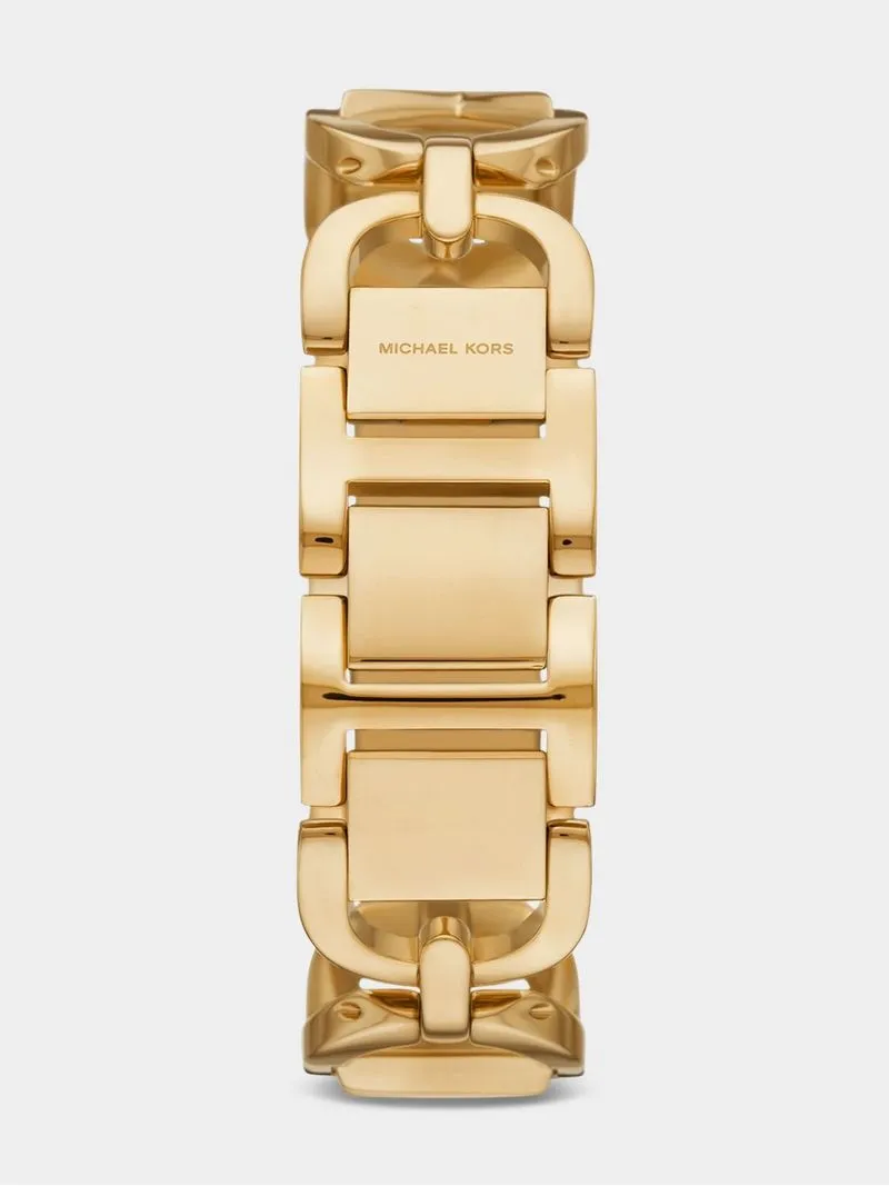 Michael Kors MK Empire Gold Plated Stainless Steel Bracelet Watch