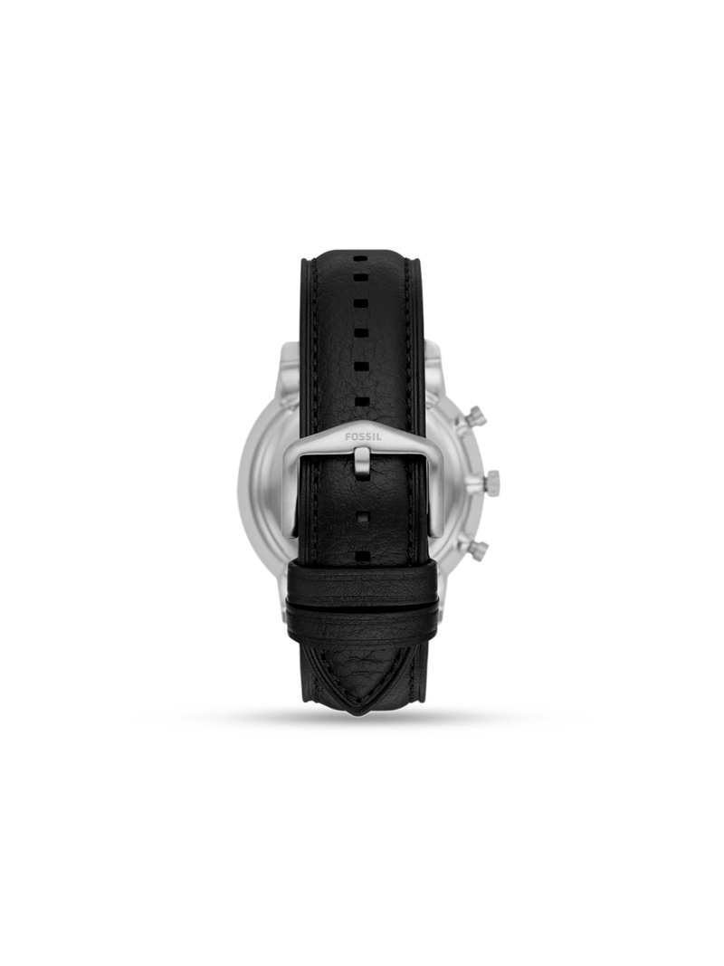 Fossil Men's Neutra Stainless Steel & Black Leather Chronograph Watch