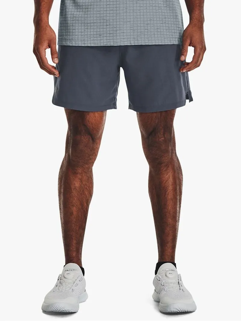 Mens Under Armour Vanish Woven 6 Inch Grey Shorts