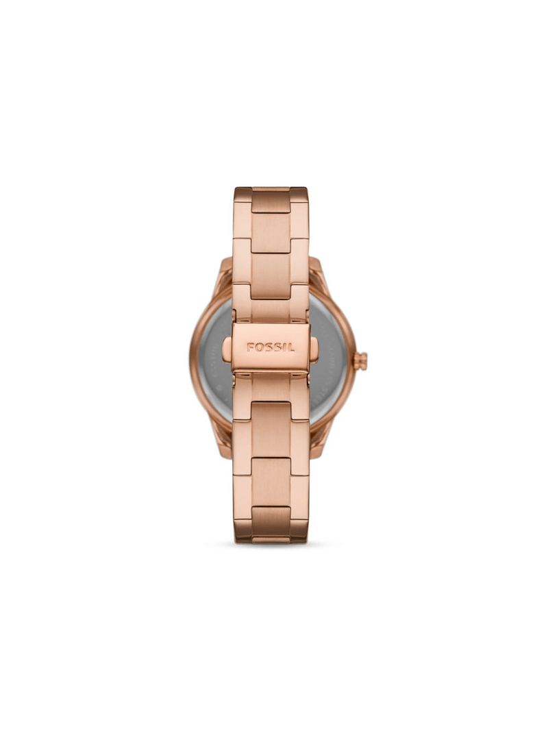 Fossil Ladies Stella Sport Rose & Brown Tone Multi-Dial Bracelet Watch