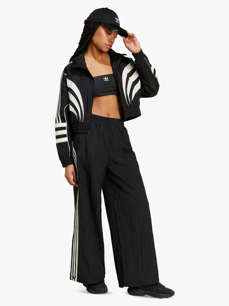 adidas Originals Women's Atlanta Cut Line Nylon Black Track Pants