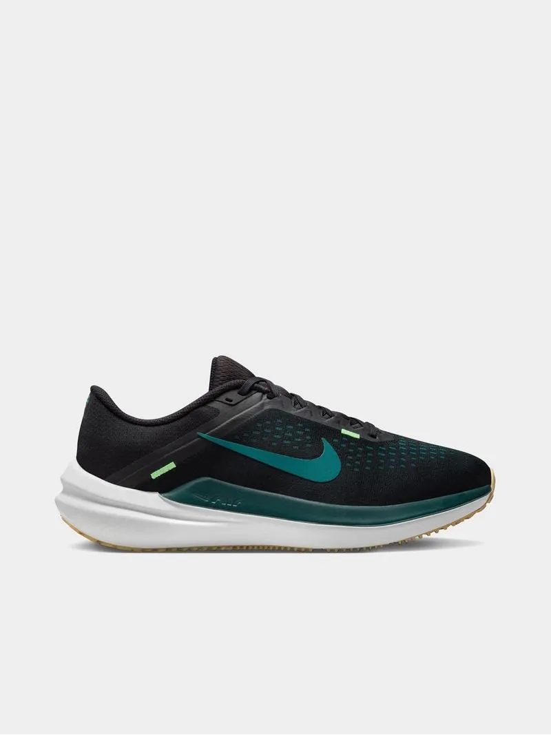 Mens Nike Air Winflo 10 Black/Teal Running Shoes