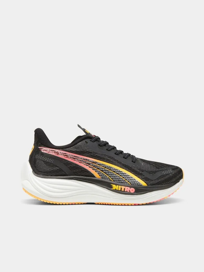 Womens Puma Velocity Nitro 3 Black Running Shoes