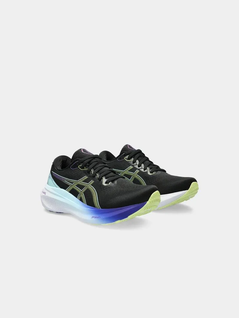 Women's Asics Gel-Kayano 30 Black/Glow Running Shoes