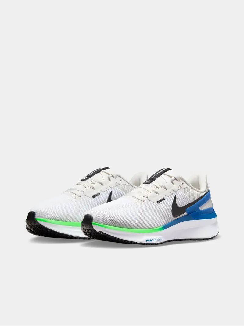 Mens Nike Air Zoom Structure 25 Grey/Blue/Green Running Shoes