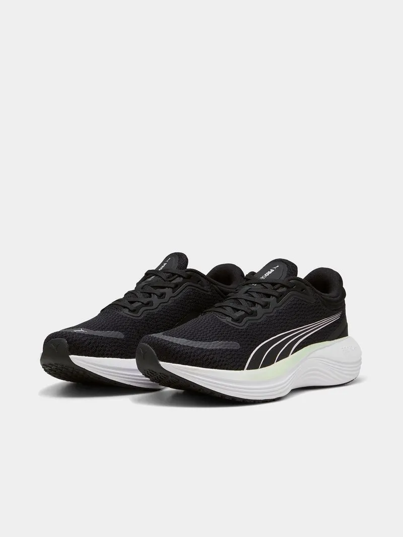 Womens Puma Scend Pro Black/Grape Mist Running Shoes