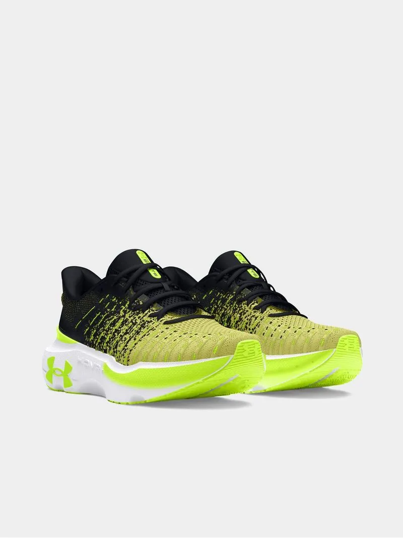Womens Under Armour Infinite Elite Black/Sonic Yellow Running Shoes
