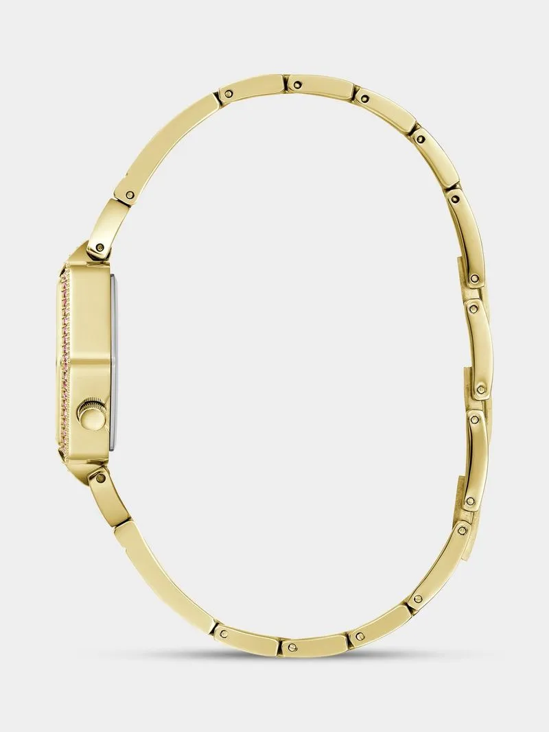 Guess Audrey Gold Plated Stainless Steel Bracelet Watch