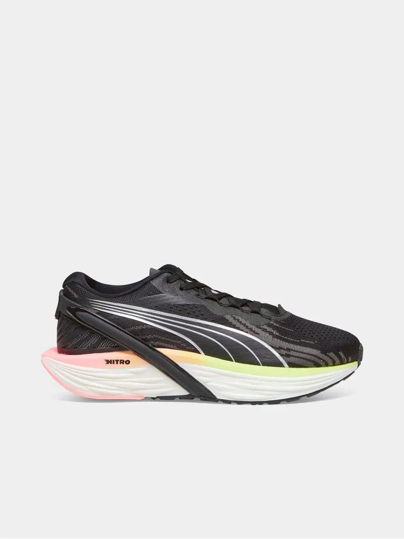 Womens Puma Run XX Nitro Black Koral Running Shoes