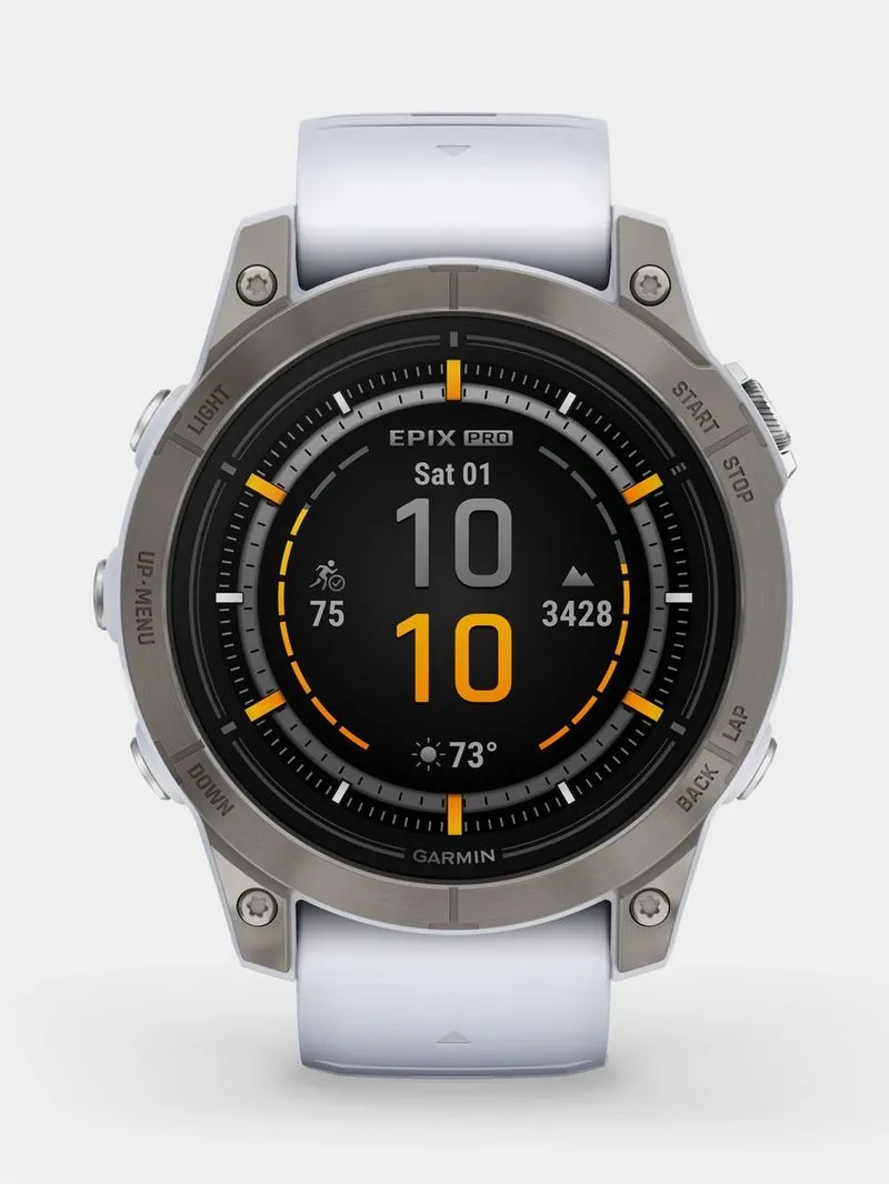 Garmin Epix Pro Gen 2 42 mm Silver/White/Stone Silicone