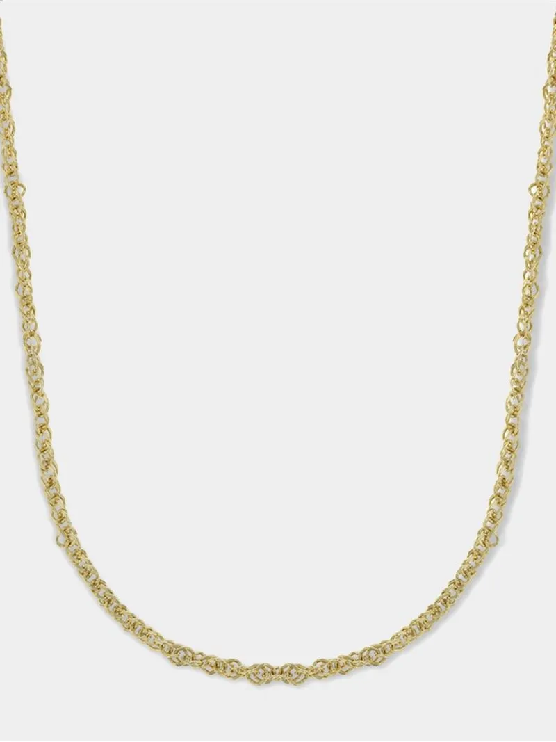 Yellow Gold & Sterling Silver Classic Necklace