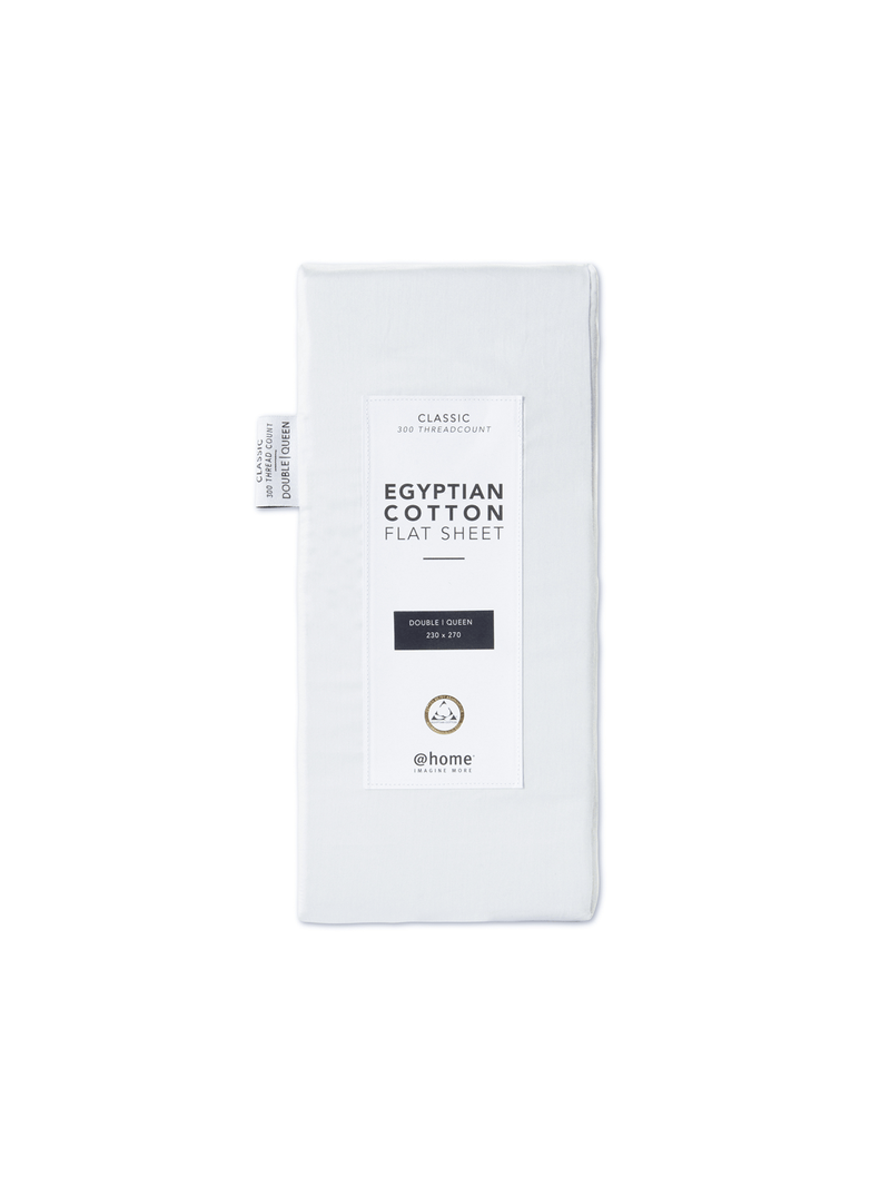 Gold Seal Certified Egyptian Cotton 300 Thread Count Flat Sheet Ice Blue
