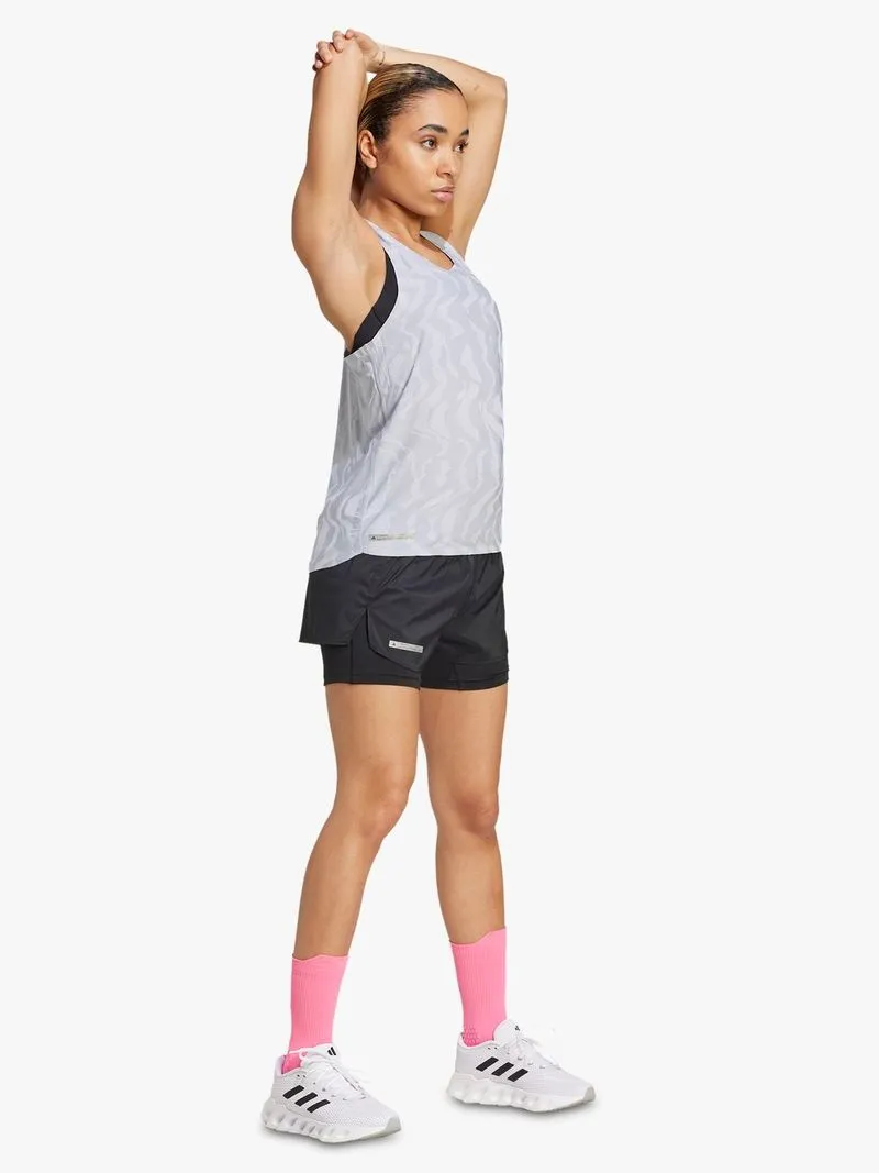 Womens adidas Ultimate Airchill Engineered Grey Tank
