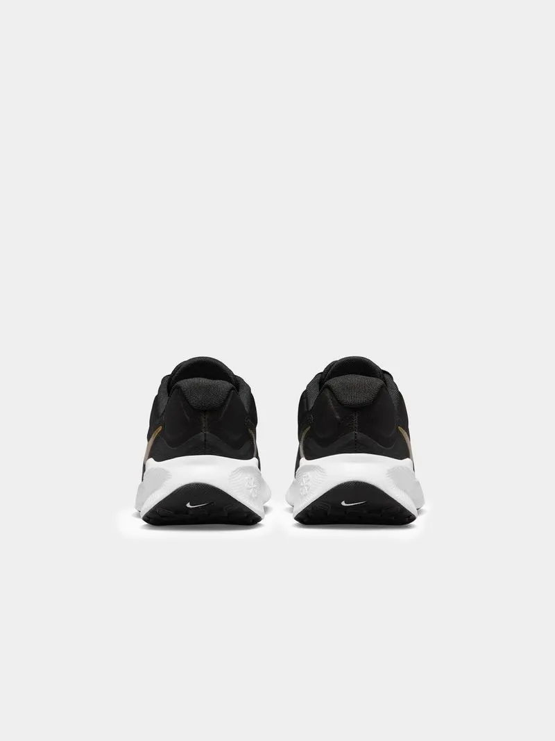 Womens Nike Revolution 7 Black/Metallic Gold Running Shoes