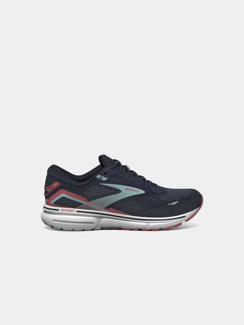 Womens Brooks Ghost 15 Peacoat/Canal Blue/Rose Running Shoes