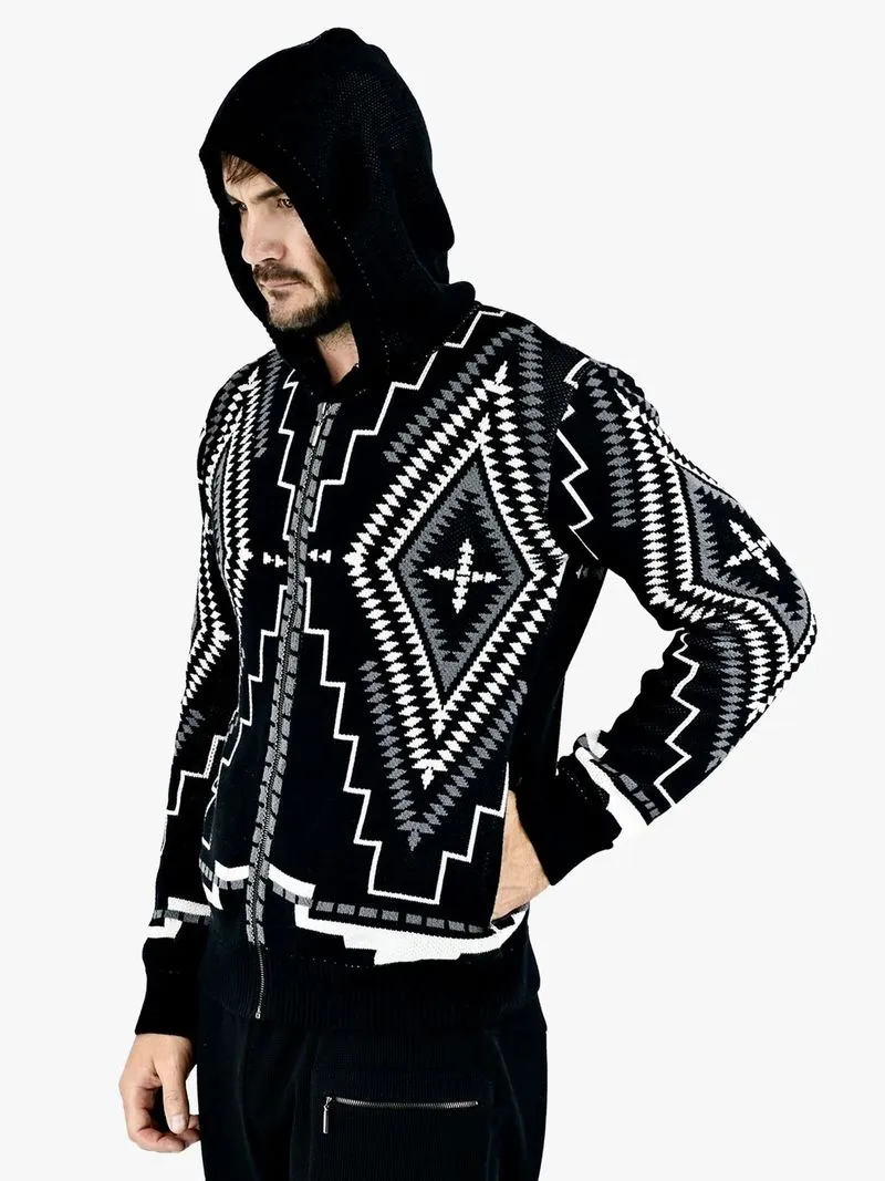 Men's Zeitgeist Multi knitwear Diamond Hoodie