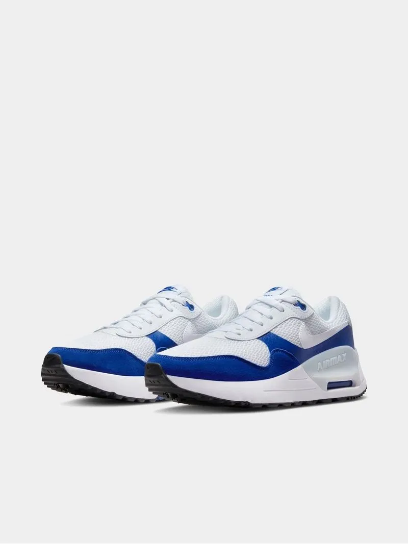 Mens Nike Air Max SYSTM White/Royal Blue Sneakers