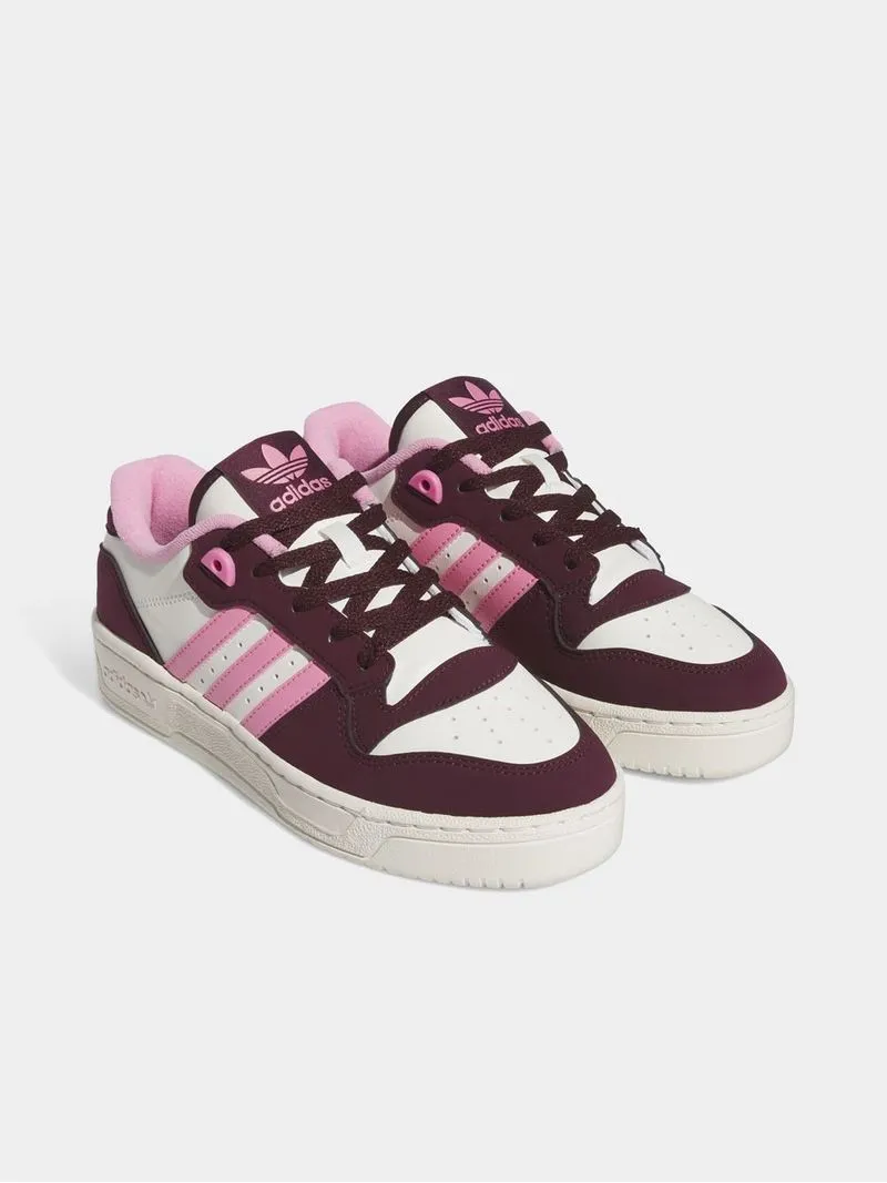 adidas Originals Women's Rivalry Low Burgundy/Pink Sneaker