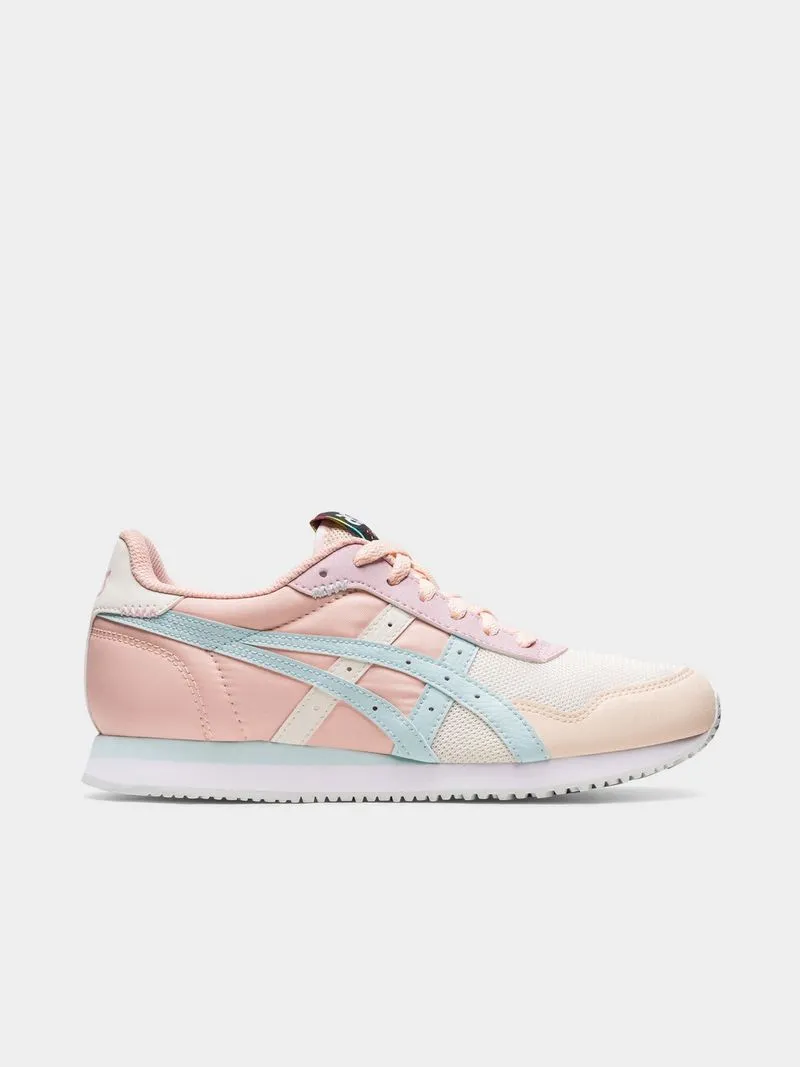 Womens Asics Tiger Runner Cream/Aqua Angel Sneakers