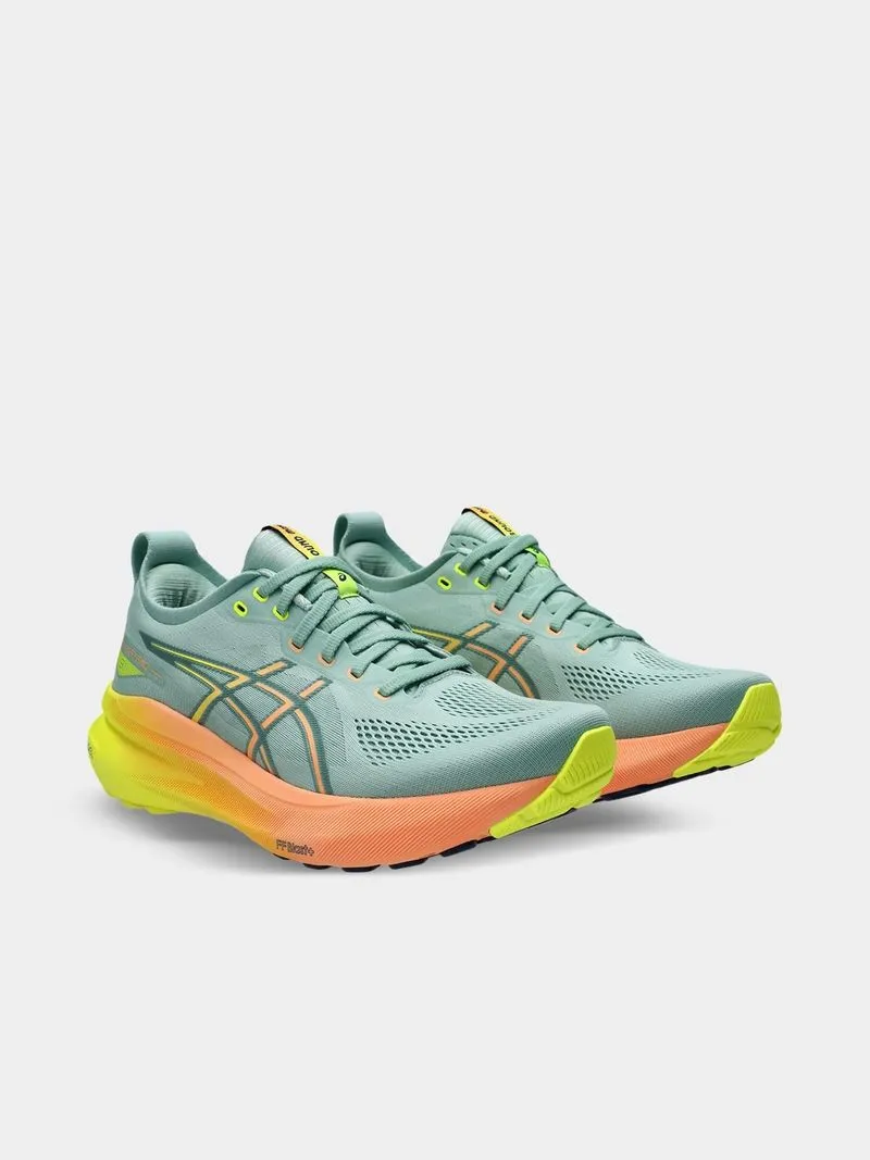 Mens Asics Gel-Kayano 31 Paris Light Celadon/Yellow Running Shoes