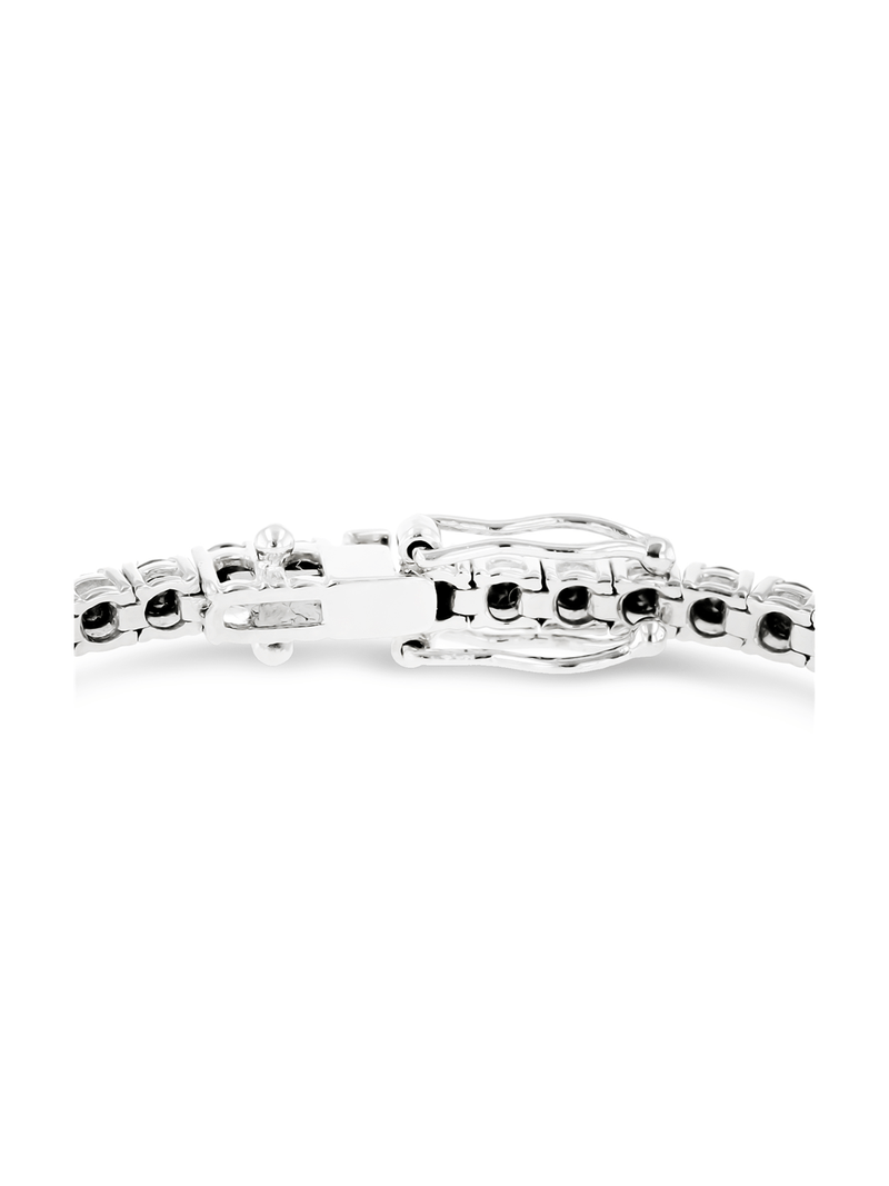 18ct White Gold 5ct Diamond Tennis Bracelet