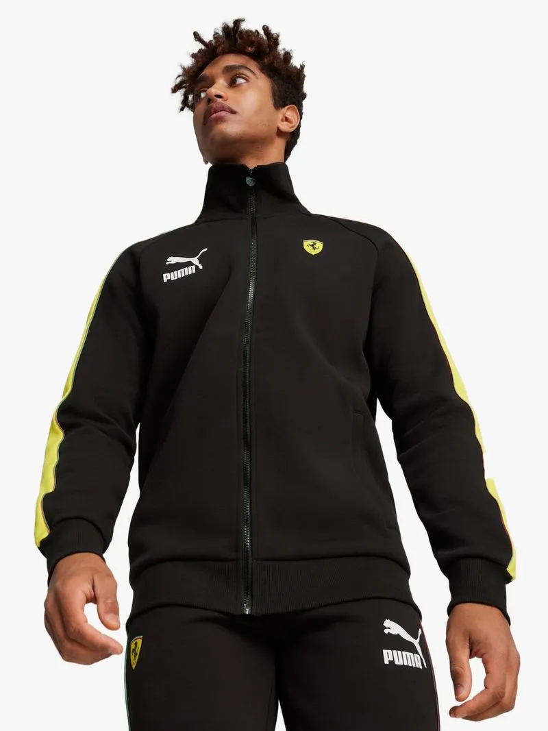 Puma Men's Scuderia Ferrari Race Iconic T7 Motorsport Black Jacket