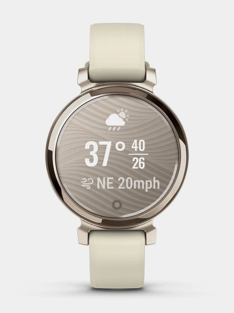 Garmin Lily 2 Cream Gold/Coconut Silicone band