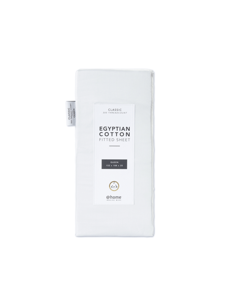 Gold Seal Certified Egyptian Cotton 300 Thread Count Fitted Sheet Ice Blue