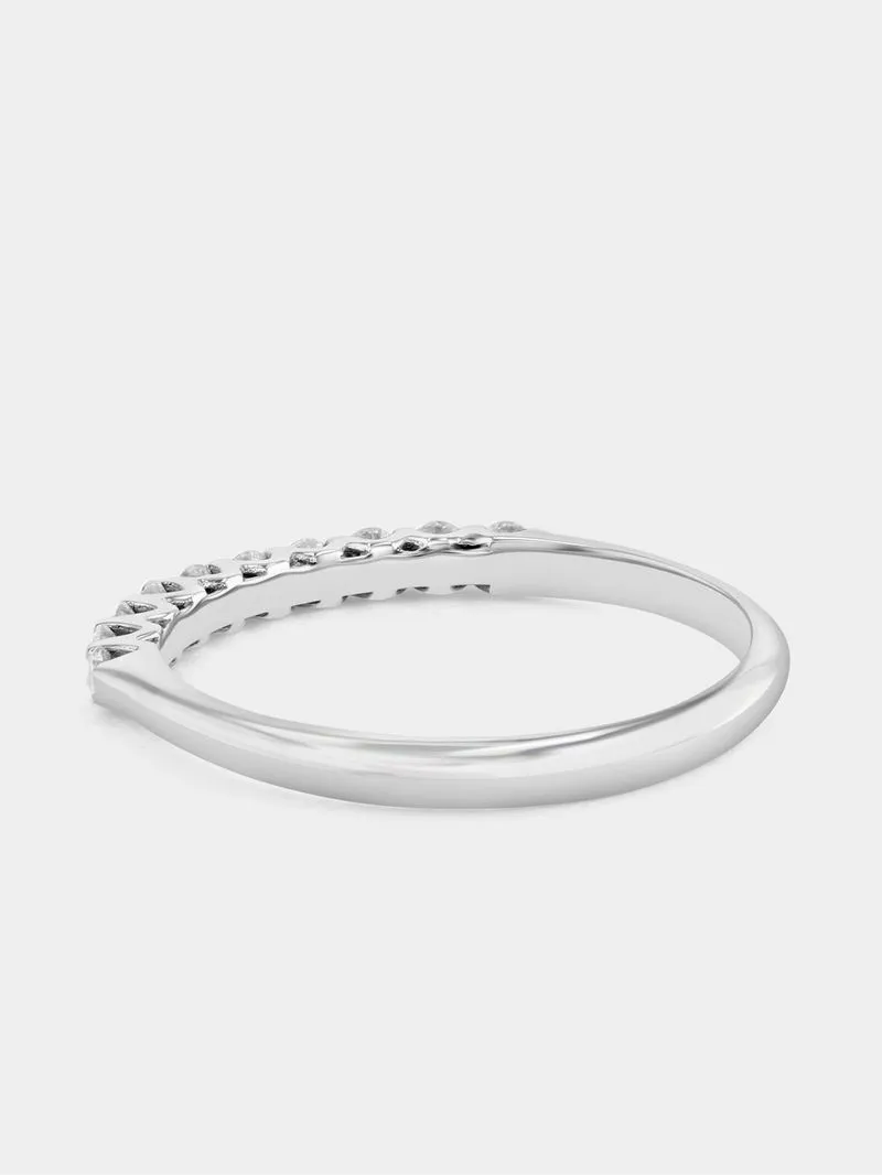White Gold 0.25ct Diamond Claw-Set Eternity Ring