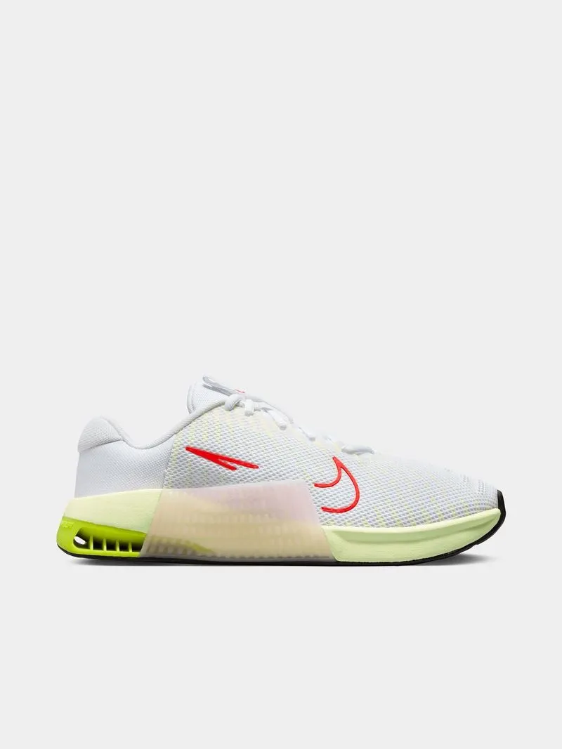 Womens Nike Metcon 9 White/Crimson Training Shoes