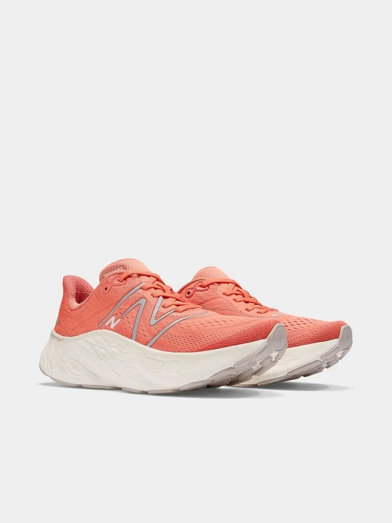 Womens New Balance Fresh Foam X More V4 Gilf Red Running Shoes