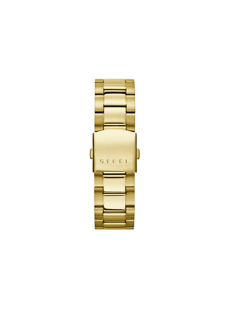 Guess Men's Atlas Gold Tone Chronograph Bracelet Watch