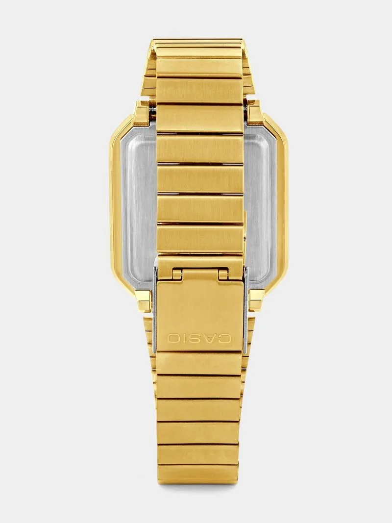 Casio Men's Gold Plated Stainless Steel Digital Watch