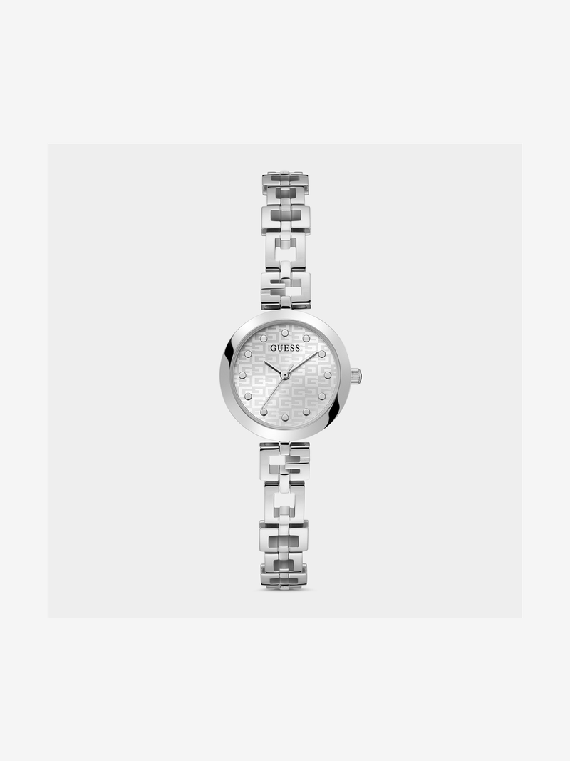 Guess Lady G Silver Plated Stainless Steel Bracelet Watch