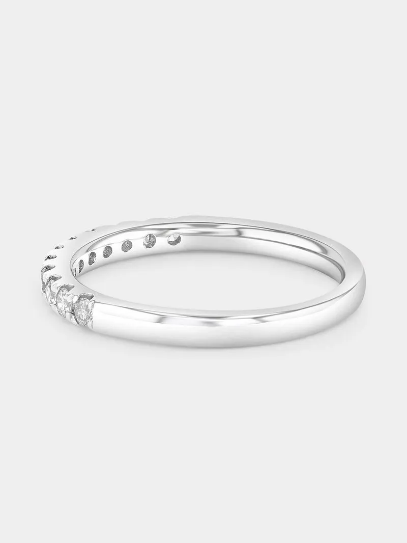 White Gold 0.33ct Diamond Illusion Eternity Ring