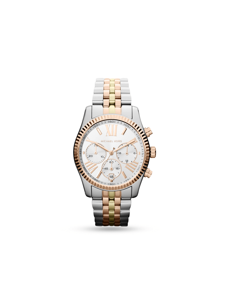 Michael Kors Ladies Lexington Tritone Bracelet Watch