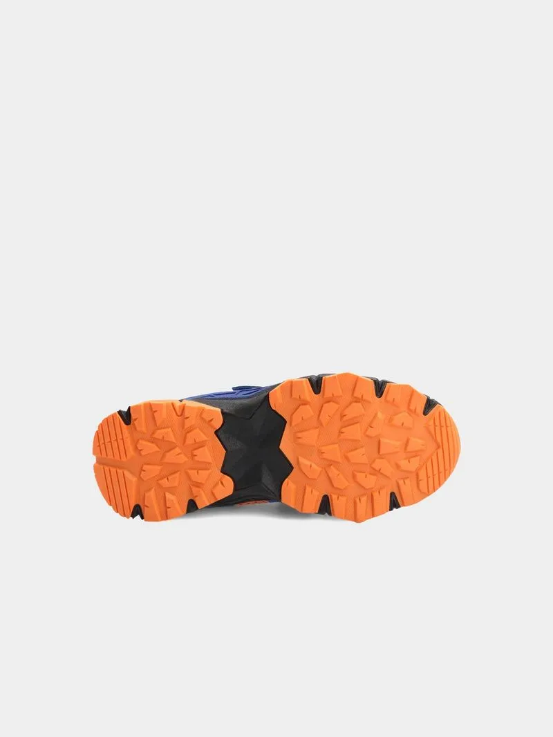 Junior Grade-School Hi-Tec Geo Trail Blue/Orange Shoes