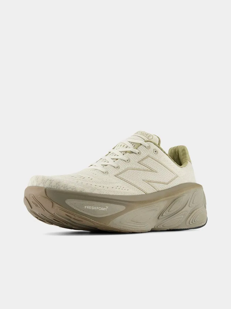 Mens New Balance Fresh Foam X More v5 Beige Running Shoes