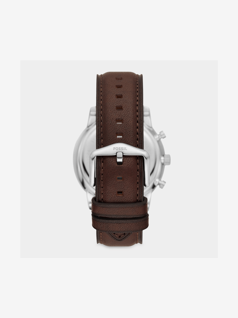 Fossil Neutra Brown Dial Stainless Steel Brown Leather Chronograph Watch