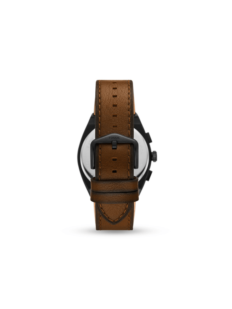 Fossil Men's Everett Chronograph Brown Leather Watch