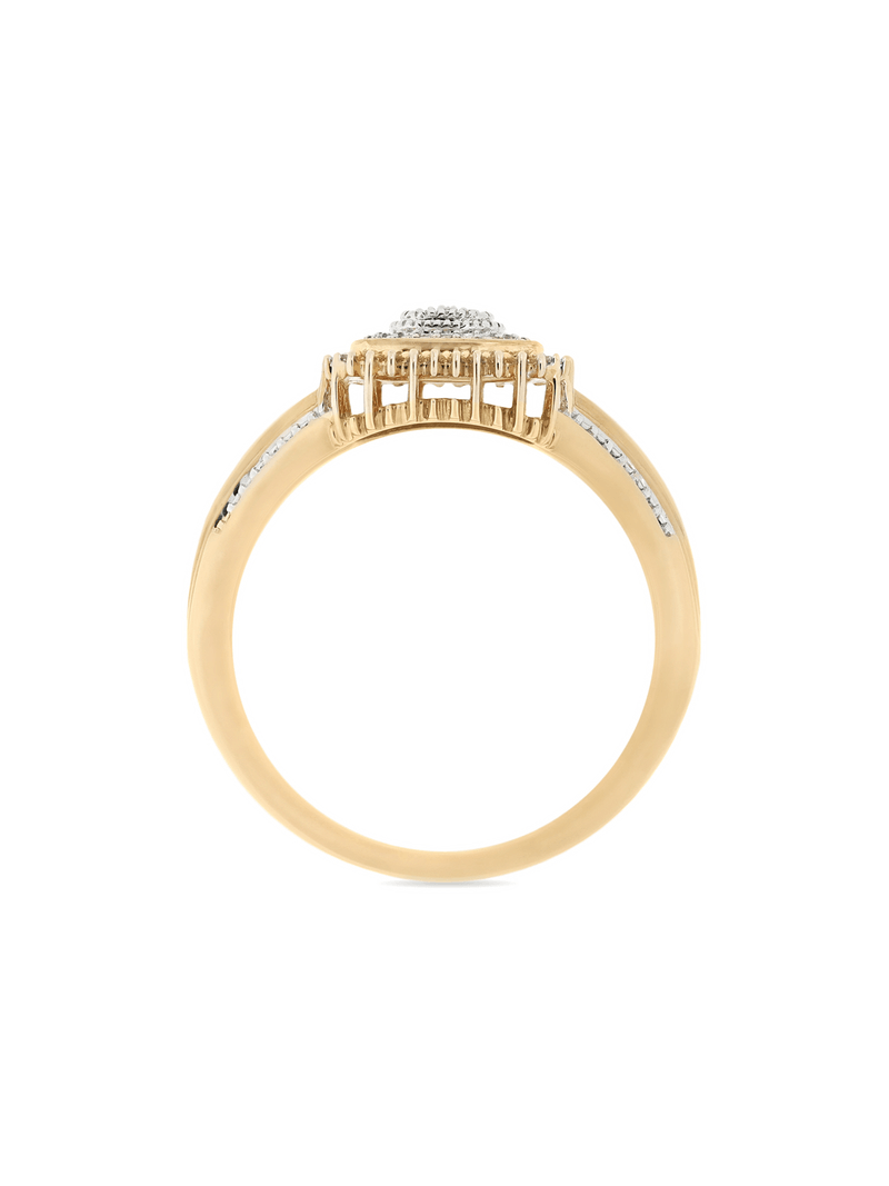9ct Yellow Gold 0.09ct Diamond Timeless Ring