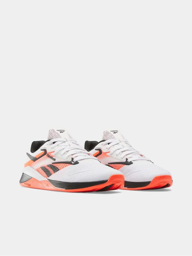 Womens Reebok Nano X4 White/Black/Orange Training Shoes