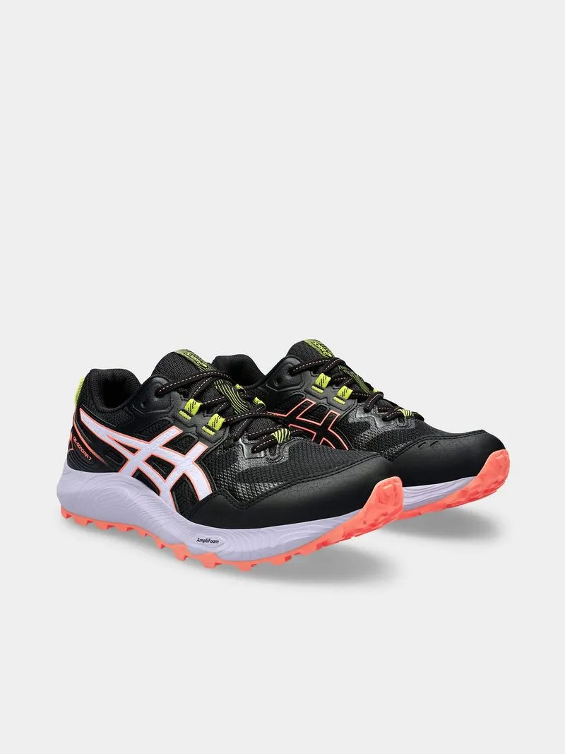 Womens Asics Gel-Sonoma 7 Black/Faded Ash Rock Trail Running Shoes
