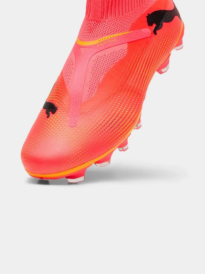 Mens Puma Future 7 Match+ LaceLess FG Neon Orange Boots