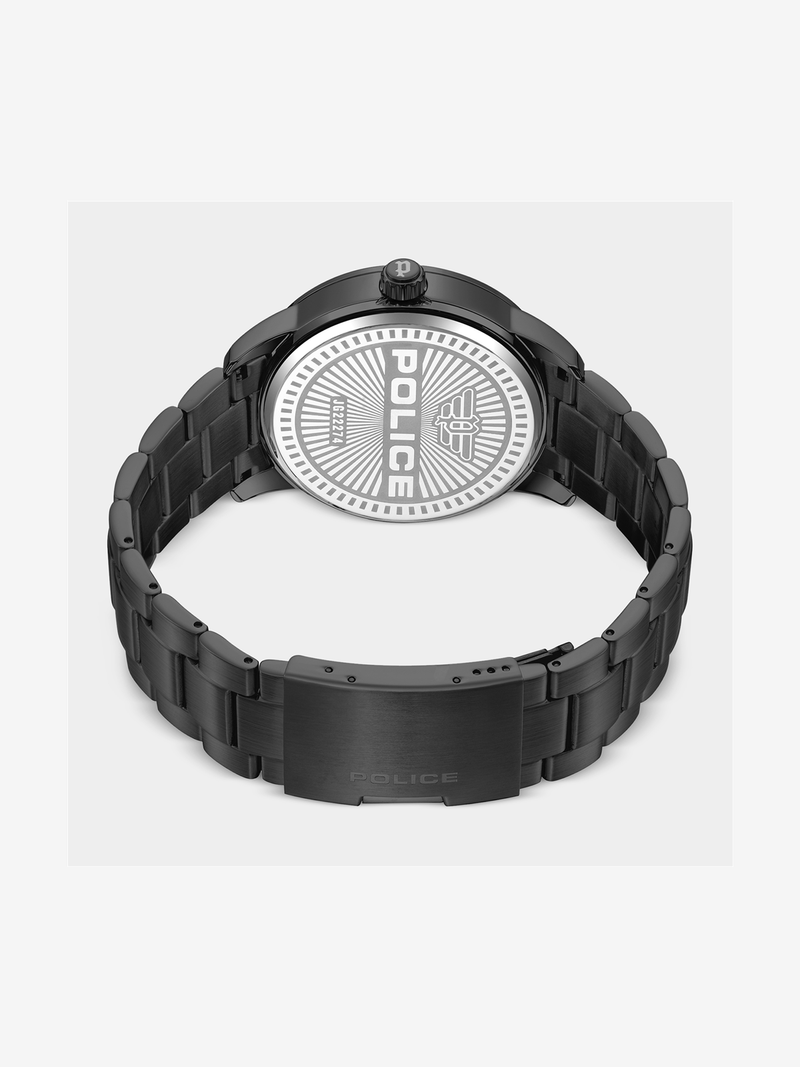 Police Raho Black Plated Stainless Steel Bracelet Watch