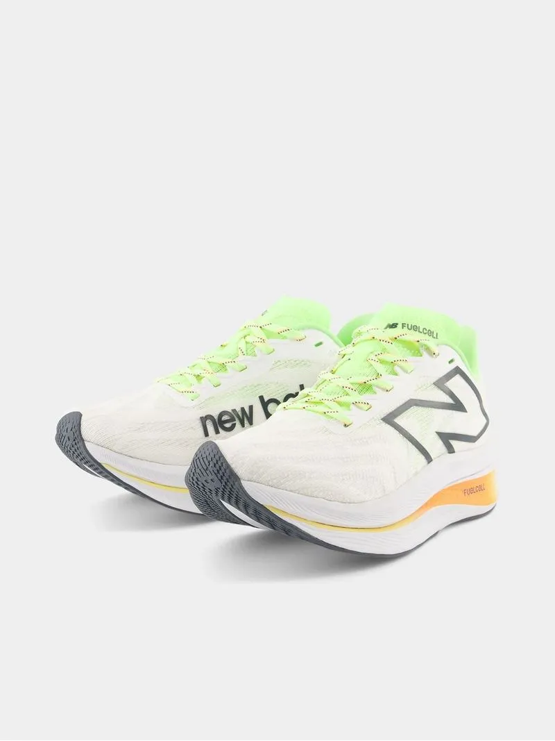 Womens New Balance Fuelcell Supercomp V2 White Running Shoes