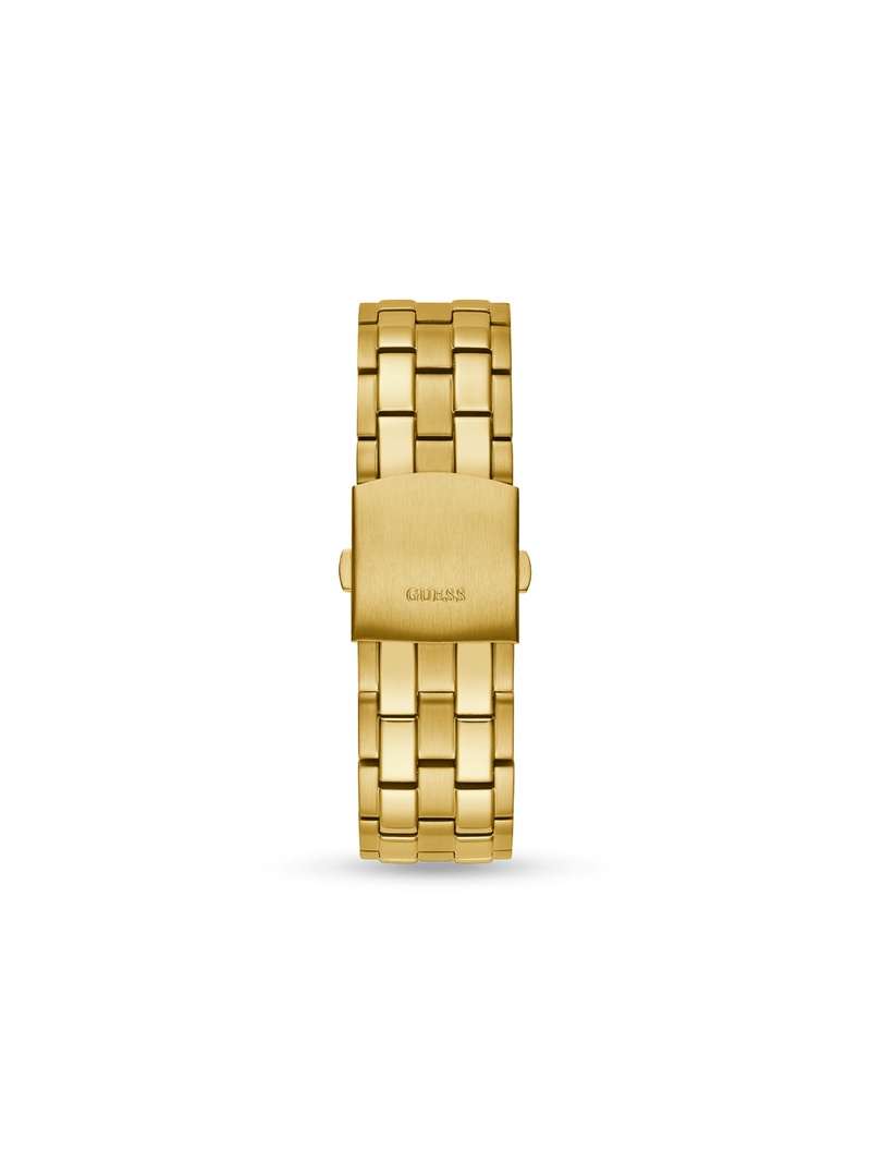 Guess Men's Top Gun Gold Tone Multi-Dial Bracelet Watch