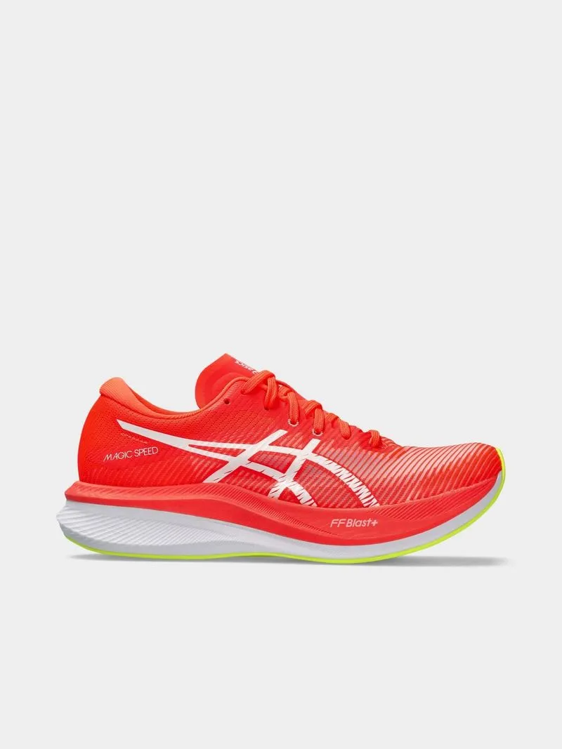 Womens Asics Magic Speed 3 Surise Red/White Running Shoes