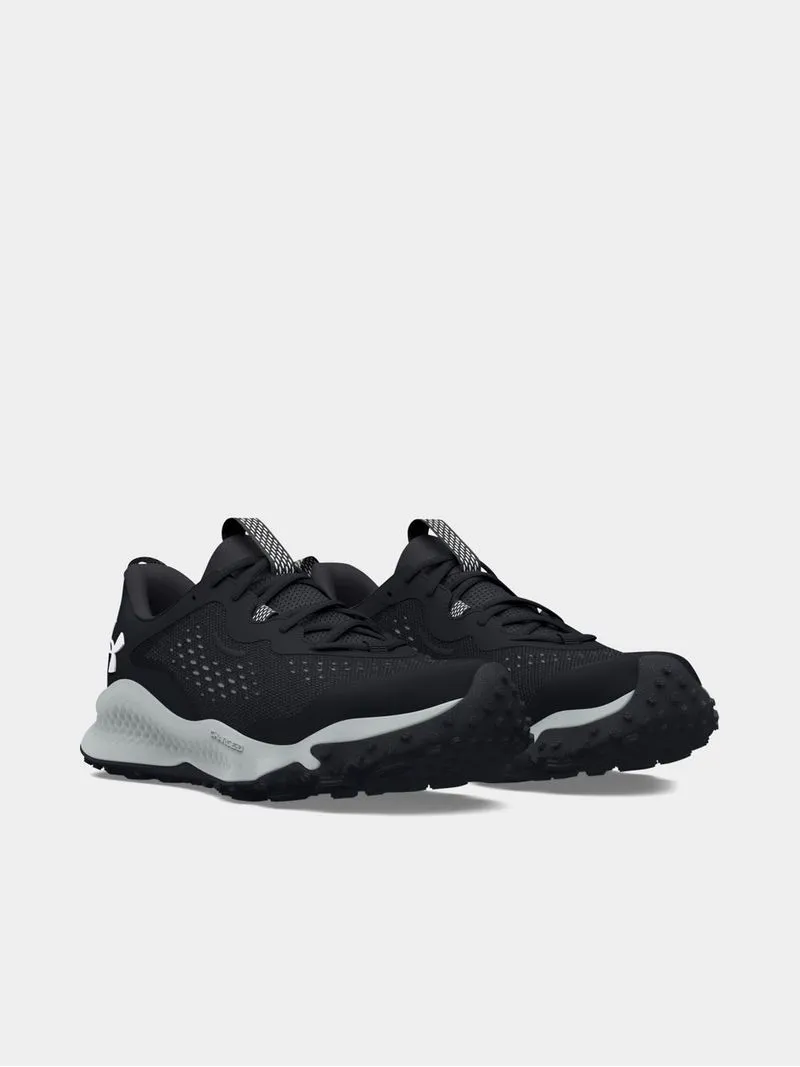 Mens Under Armour Charged Maven Black/Grey/White Trail Running Shoes