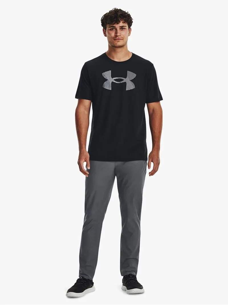 Mens Under Armour Big Logo Fill Black Short Sleeve Tee